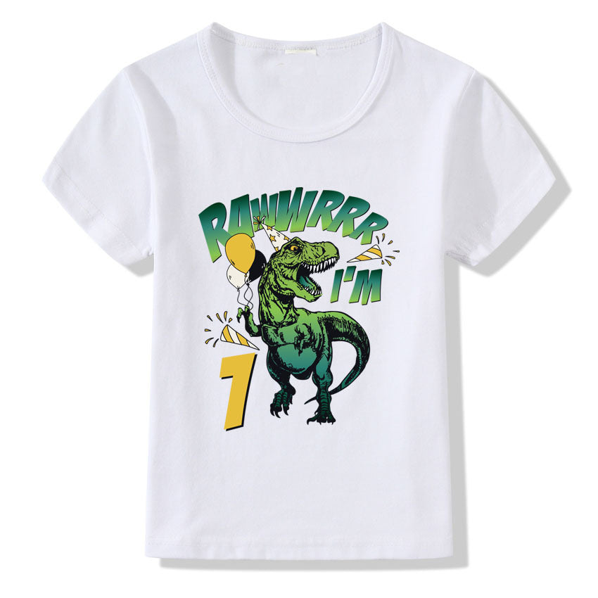 Children's T-shirt Numbers 1-9 Birthday T-shirt - Nyaabs