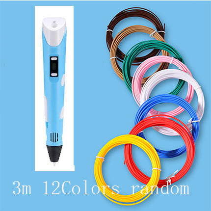 3D print pen 3D pen two generation graffiti 3D stereoscopic paintbrush children puzzle painting toys nyaabs.com