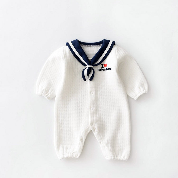 Navy Style Baby Clothes Newborn Clothes Baby Onesies - Nyaabs