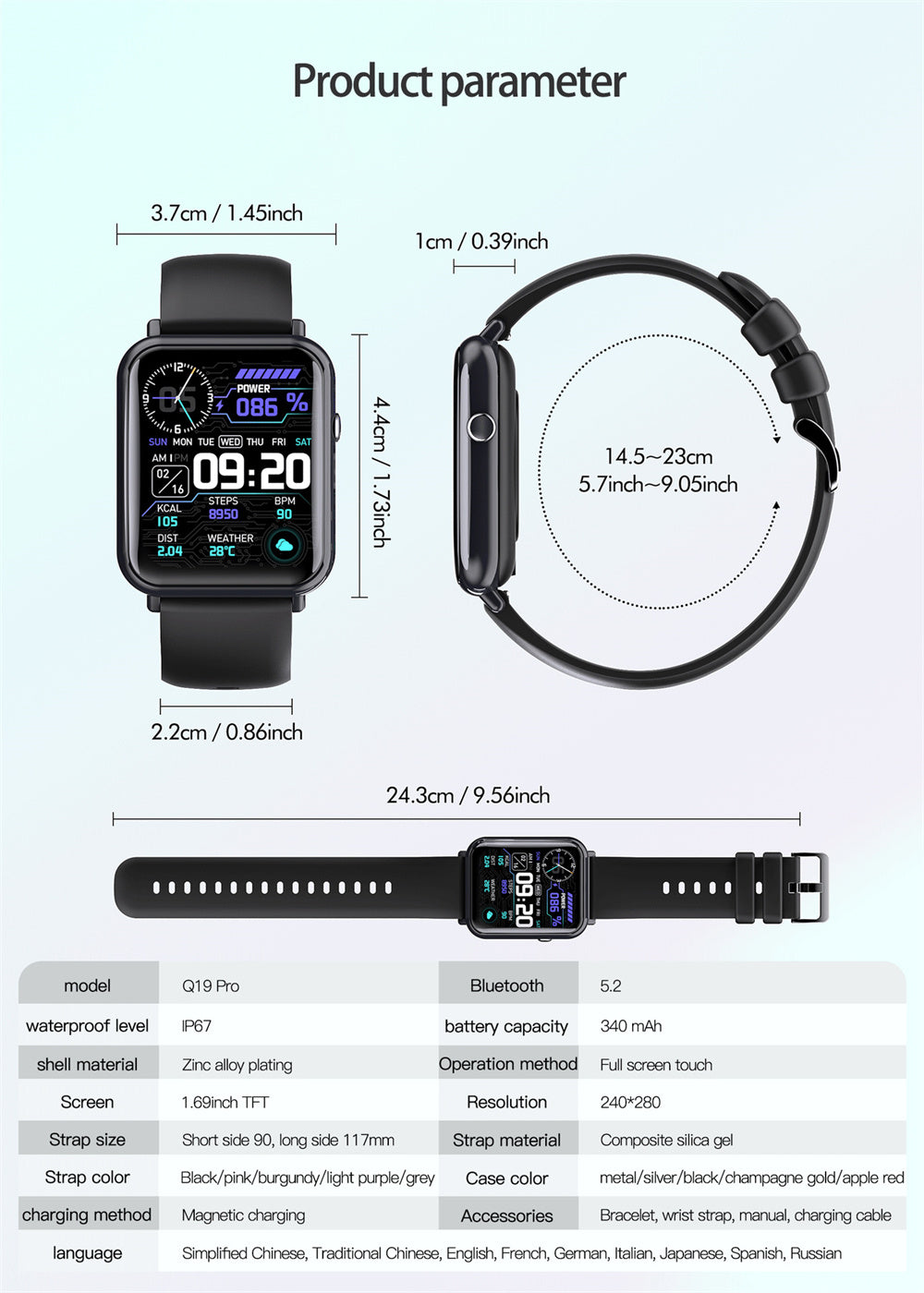 Smart waterproof watch - Nyaabs