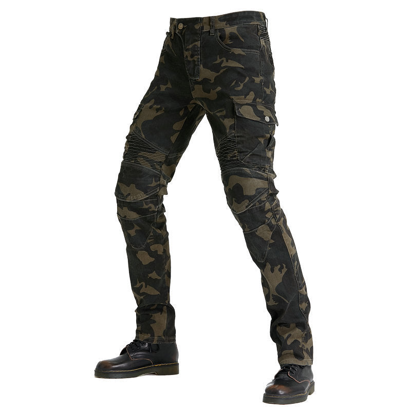 Outdoor Motorcycle Stretch Camouflage Motorcycle Jeans - Nyaabs