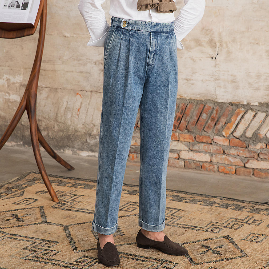 Men's Spring Fashion Casual Retro Jeans - Nyaabs