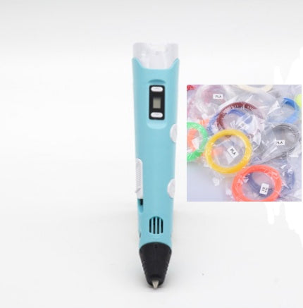 3D print pen 3D pen two generation graffiti 3D stereoscopic paintbrush children puzzle painting toys nyaabs.com