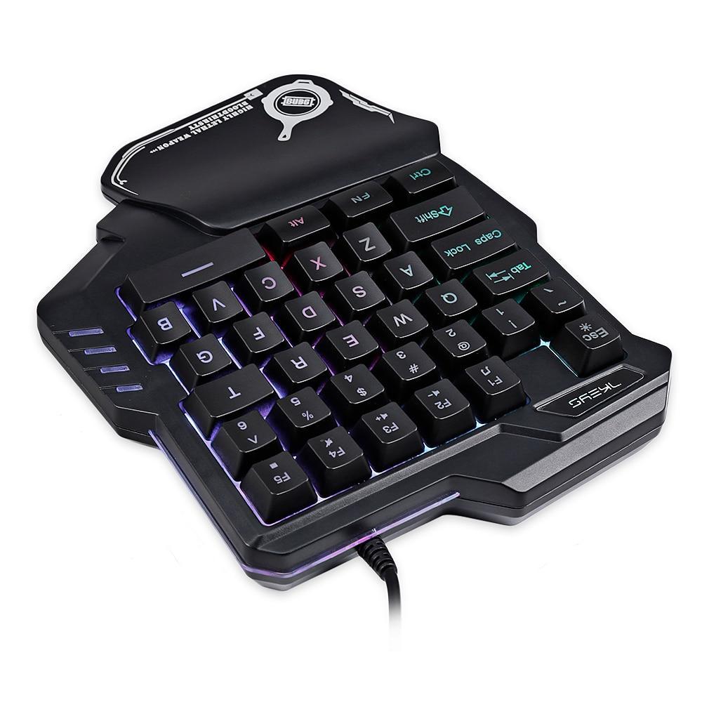 One-Handed Mechanical Gaming Keyboard RGB Backlit Portable Mini Gaming Keypad Game Controller nyaabs.com