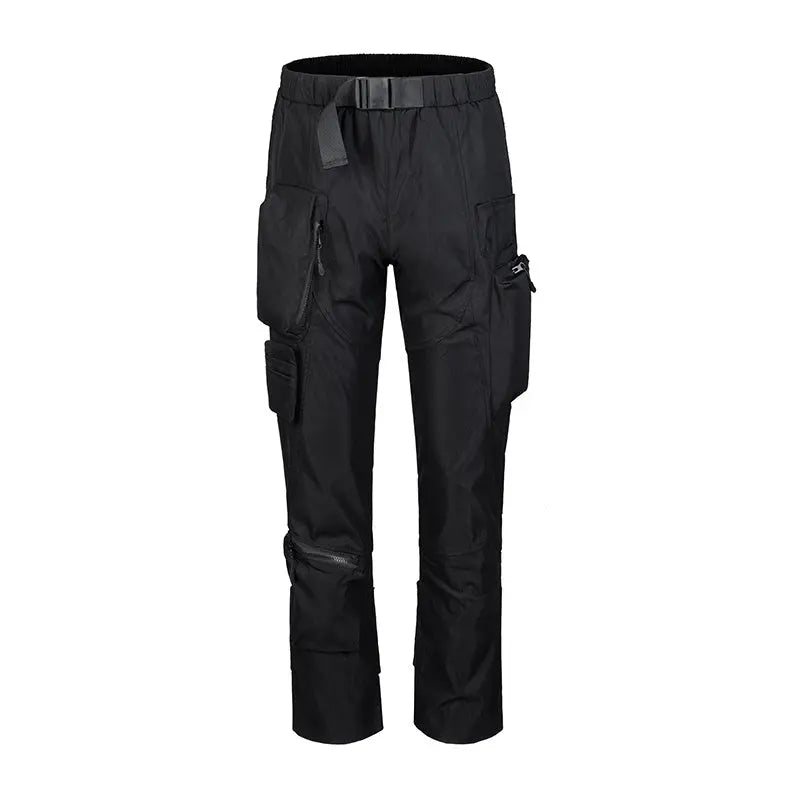 Multi-pocket Hook And Loop Chaopai Sports Casual Pants - Nyaabs