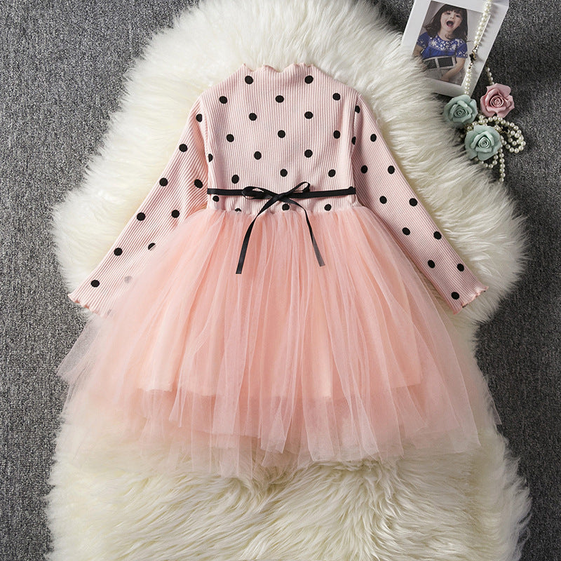 Baby Girls Spring Winter Long Sleeve Tutu Lace Dresses Infantil Newborn 1st Birthday Party Clothes Christening Gown Casual Wear - Nyaabs