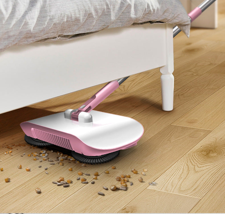 Hand Push Sweeper Household Broom Dustpan Mop Floor All-in-one Machine Gift Mop Sweeper - Nyaabs