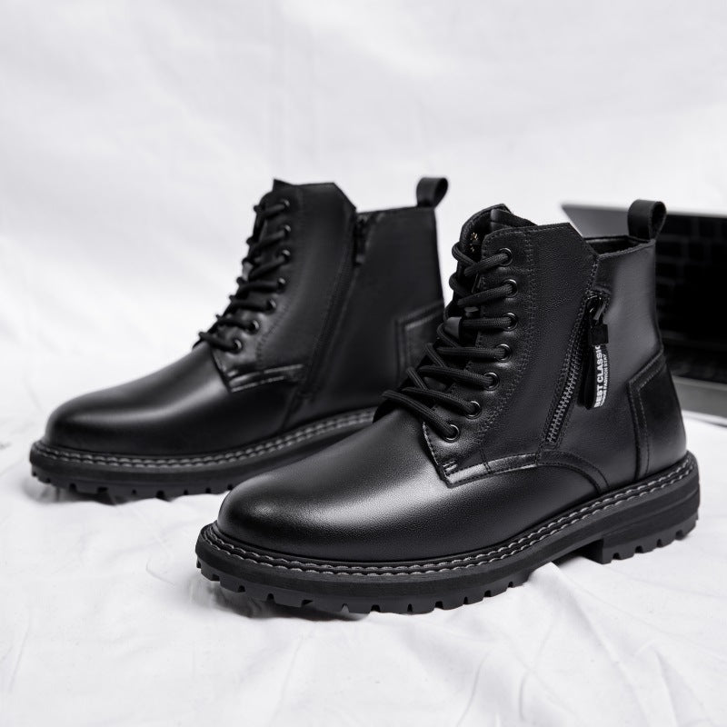 Dr Martens Boots Men's Trendy Plus Velvet Working Wear - Nyaabs