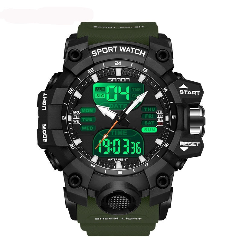 Multifunctional Men's Fashion Korean Style Waterproof Shockproof Transparent Watch - Nyaabs