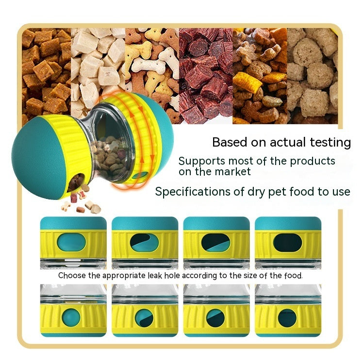 Food Dispensing Dog Toy Tumbler Leaky Food Ball Puzzle Toys Interactive Slowly Feeding Protect Stomach Increase Intelligence Pets Toy Pet Products - Nyaabs