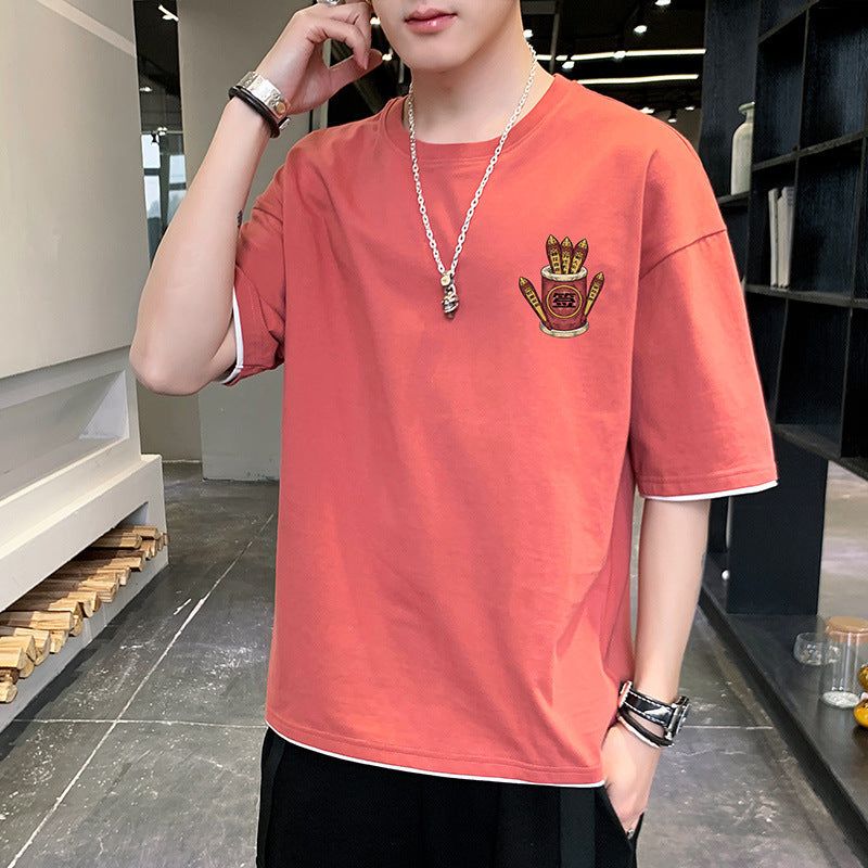 Chinese fashion half sleeve T-shirt - Nyaabs