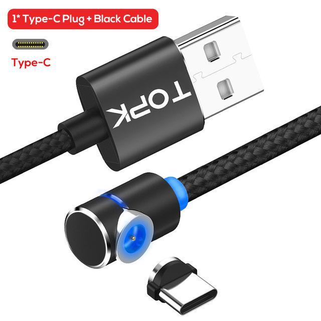 Magnetic Cable Micro Usb Cable 360 Degree Rotate Magnetic Charge Phone Charging Cord Wire - Nyaabs