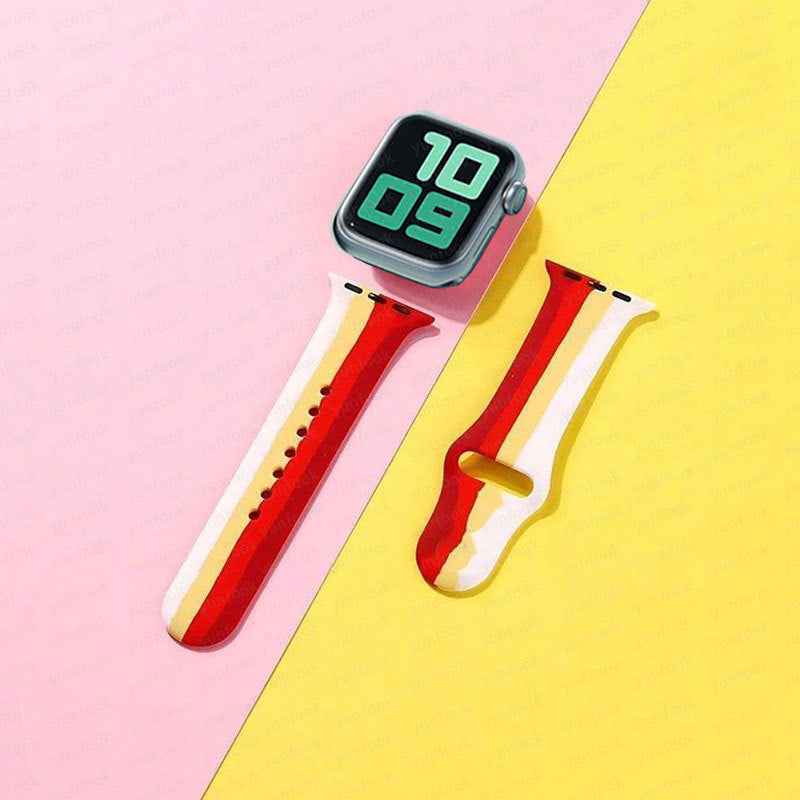 Simple And Creative Colorful Silicone Replacement Strap - Nyaabs