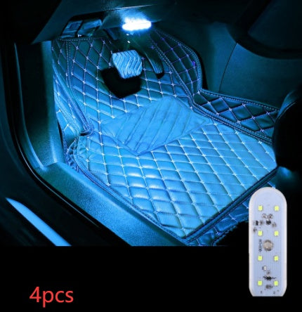 Touch-sensitive Usb Charging Atmosphere Lamp In Car - Nyaabs