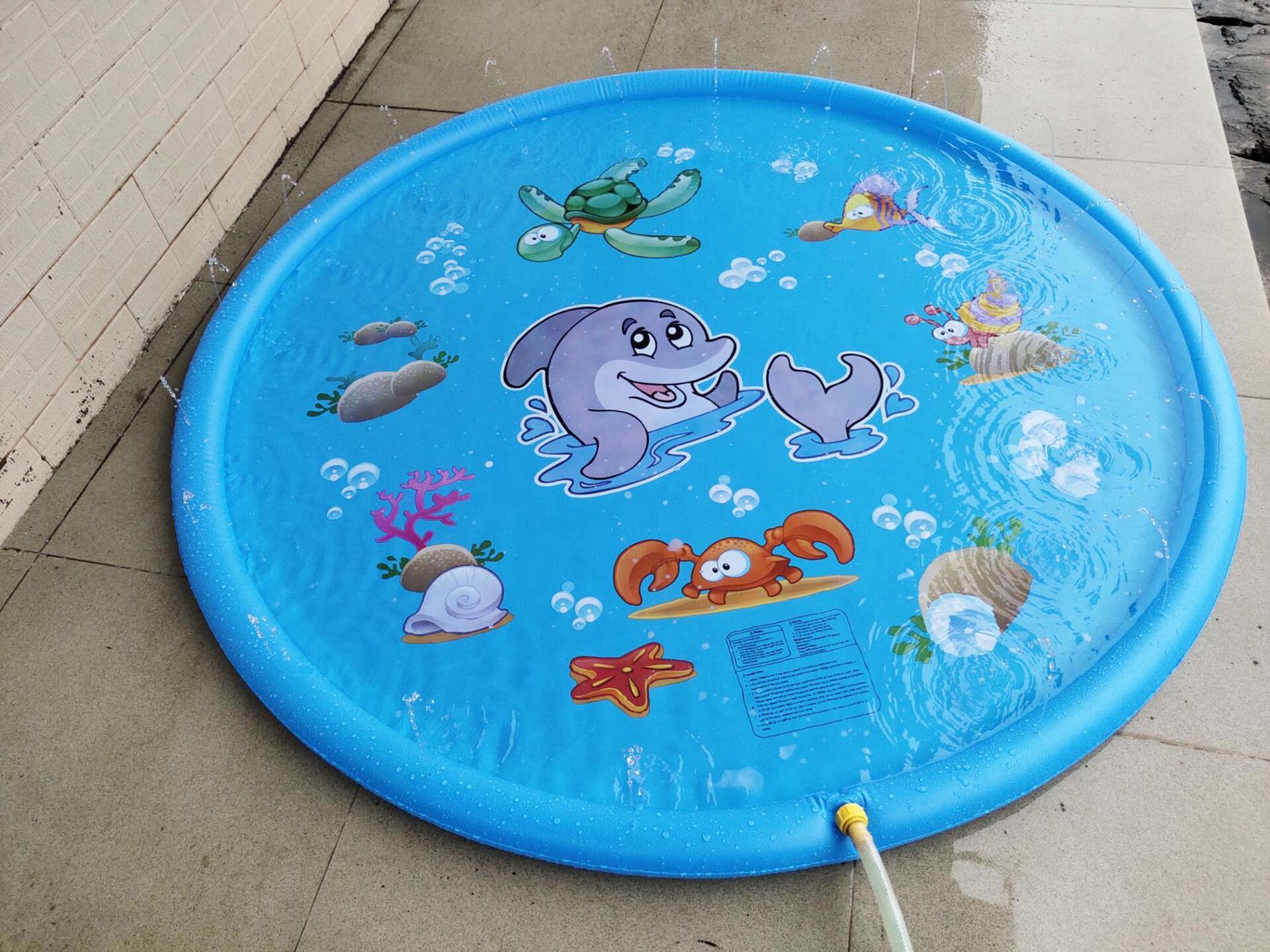 Durable Children's Water Spray Pool Mat Splash Sprinkle Play Pad Mat - Nyaabs