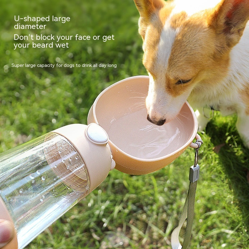 Portable Dog Water Bottle Food And Water Container For Pet Pets Feeder Bowl Outdoor Travel Drinking Bowls Water Dispenser - Nyaabs