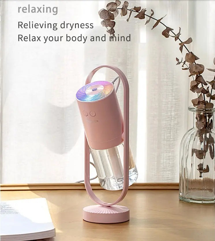 Magic Shadow USB Air Humidifier For Home With Projection Night Lights Ultrasonic Car Mist Maker Mini Office Air Purifier - Nyaabs