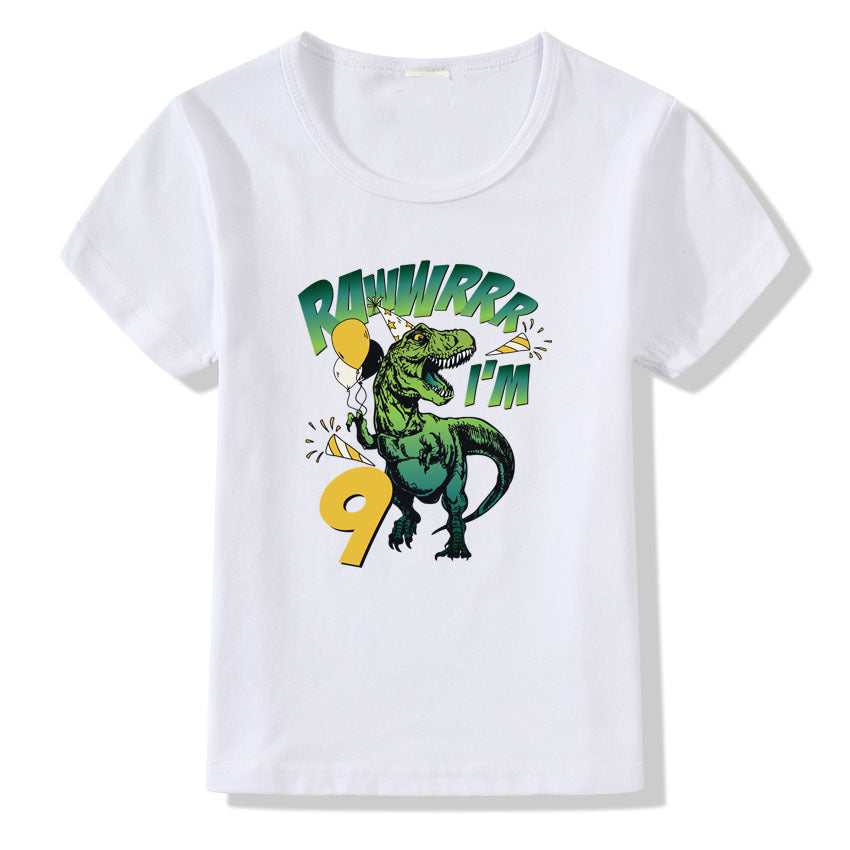 Children's T-shirt Numbers 1-9 Birthday T-shirt - Nyaabs