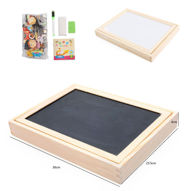 Multifunctional Magnetic Kids Puzzle Drawing Board Educational Toys Learning Wooden Puzzles Toys For Children Gift - Nyaabs