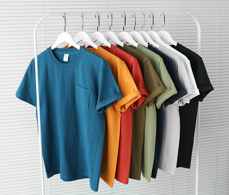 Japanese Retro Cotton Solid Color Tube Knit Short-sleeved T-shirt - Nyaabs