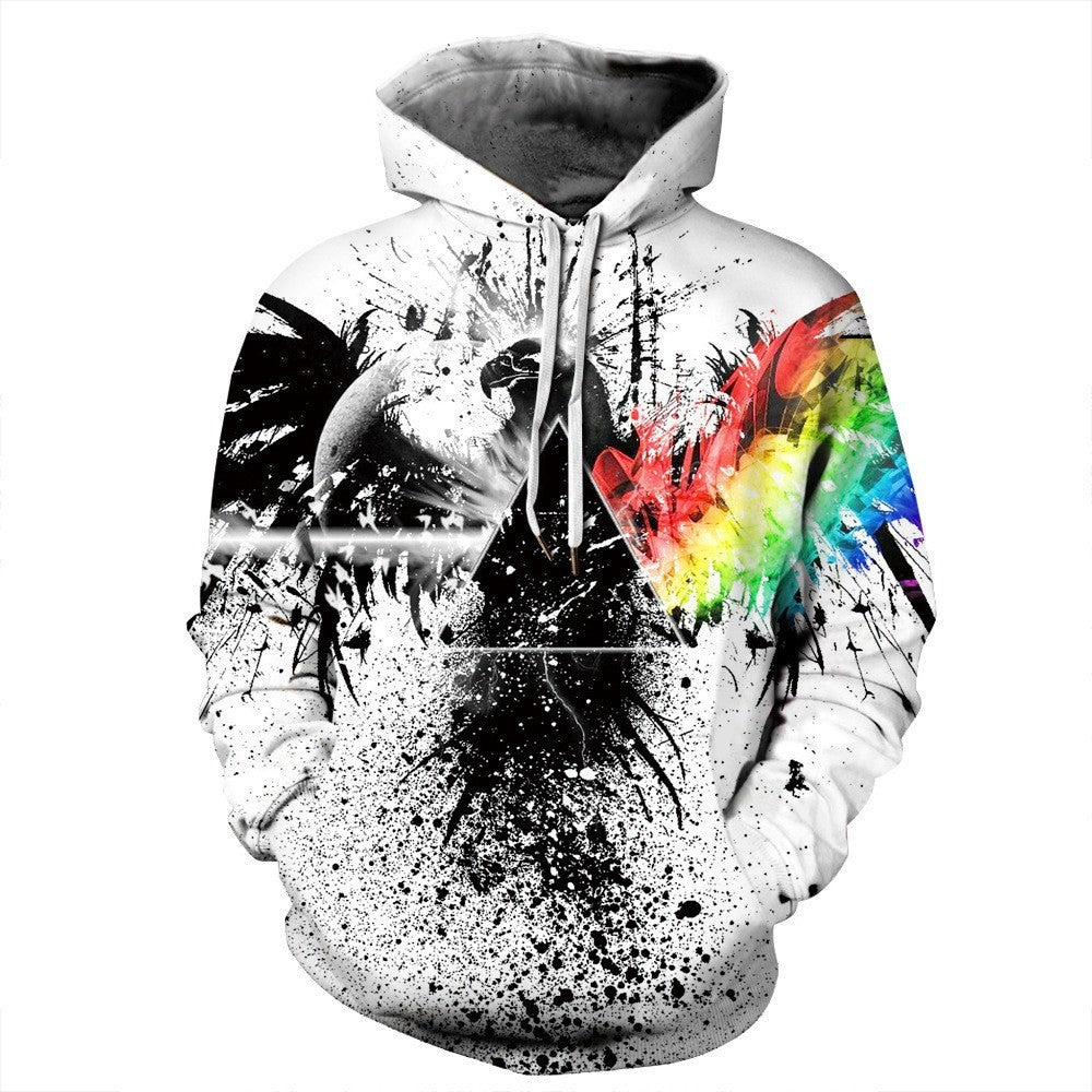 Starry Sky Men's Color Ink Digital Printed Hoodie - Nyaabs