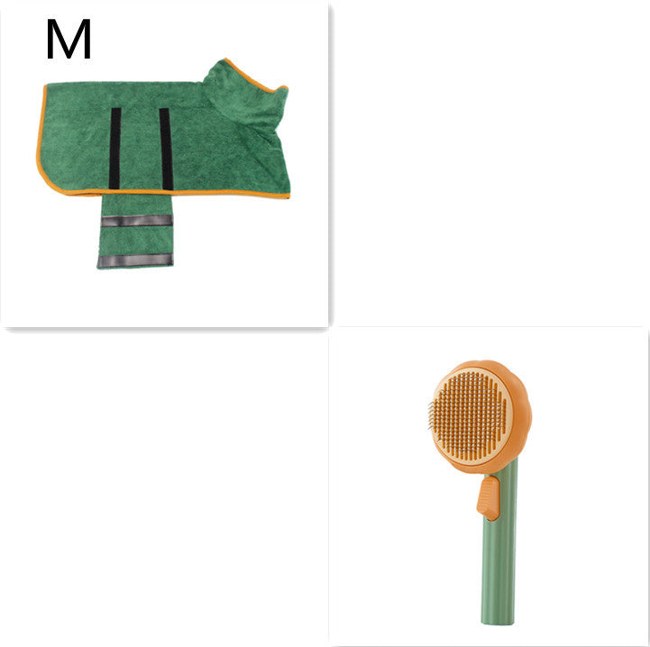 New Pet Cat Brush Hot Selling Hand-held Steel Wire Self-cleaning Comb Looper For Hair Removal nyaabs.com