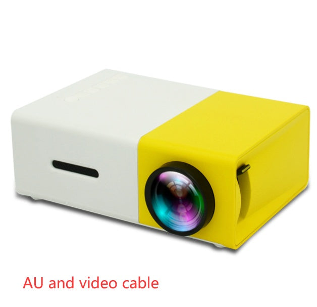 Portable Projector 3D Hd Led Home Theater Cinema HDMI-compatible Usb Audio Projector Yg300 Mini Projector - Nyaabs