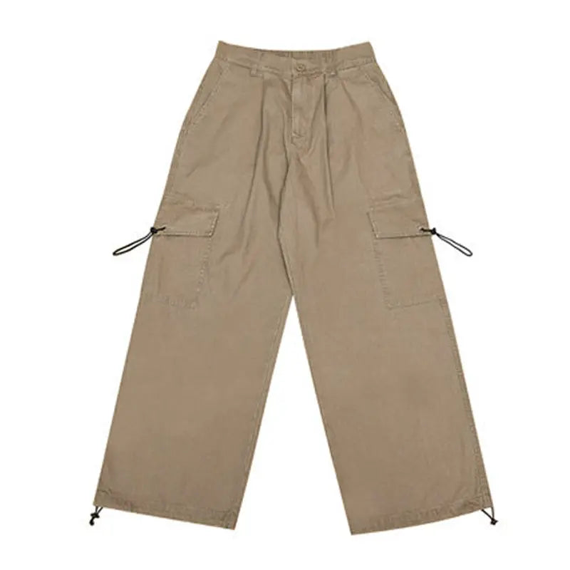 Autumn Style Retro Wide Leg Basic Workwear Pants - Nyaabs