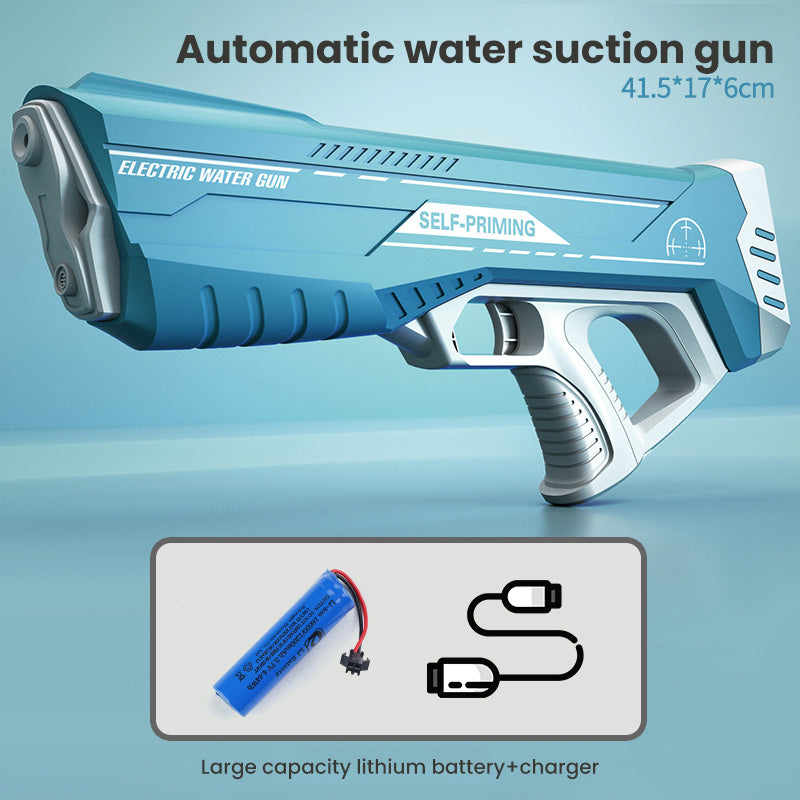 Space Water Gun Electric Automatic Water Absorption Water Fights Toy Outdoor Beach Swimming Pool Bath Toys For Children Kid Gift - Nyaabs