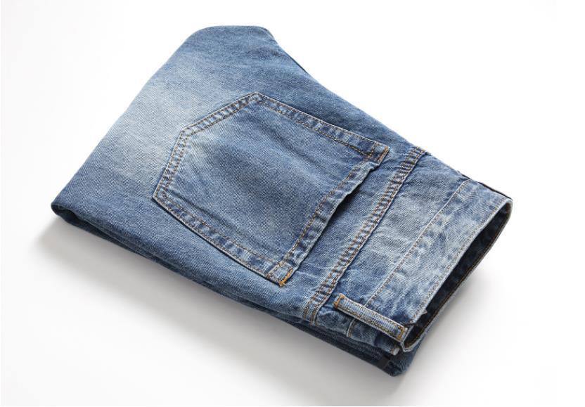 Men's Classic Blue With Holes Jeans - Nyaabs