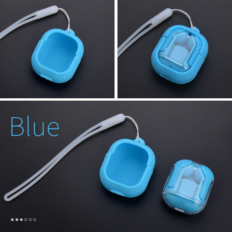 New Mini Transparent Wireless Bluetooth Headset Digital Display ENC Noise Reduction True Wireless Sports Music - Nyaabs