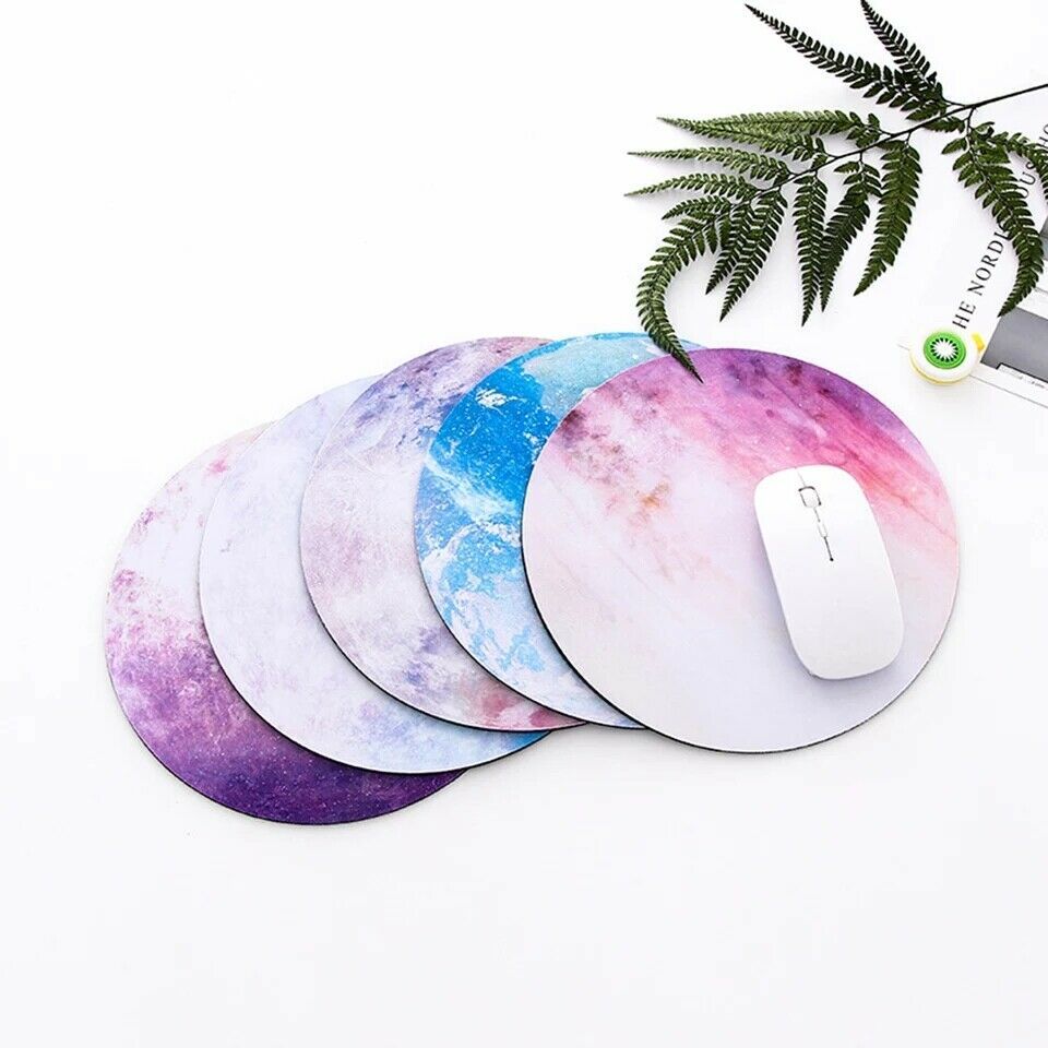 Space Round Mouse Pad PC Gaming Non Slip Mice Mat For Laptop Notebook Computer Gaming Mouse Pad nyaabs.com