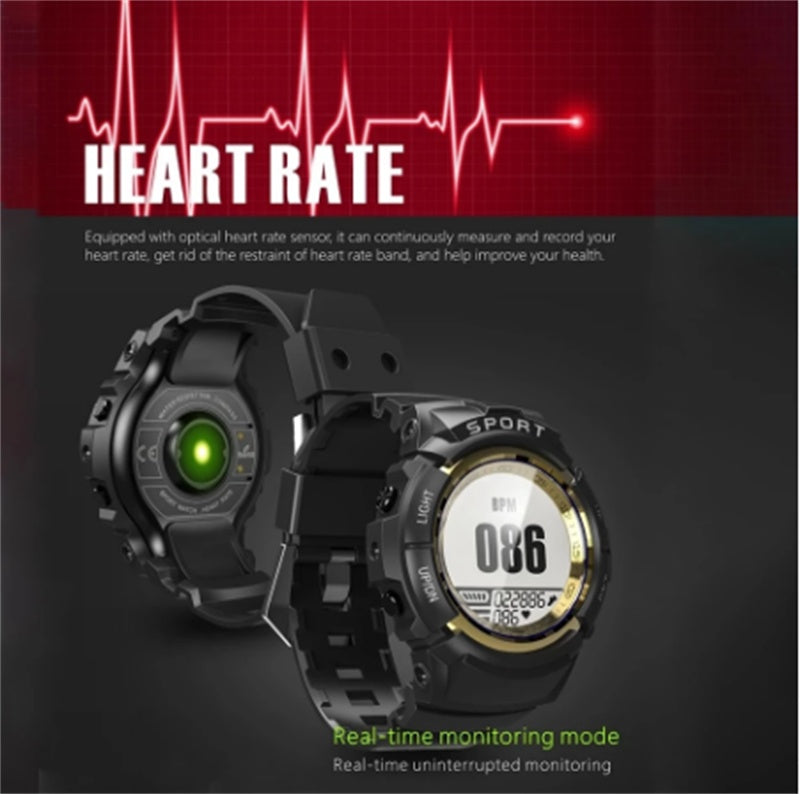 S816 Waterproof And Anti-fall Heart Rate Compass Pedometer Outdoor Smart Sports Watch - Nyaabs