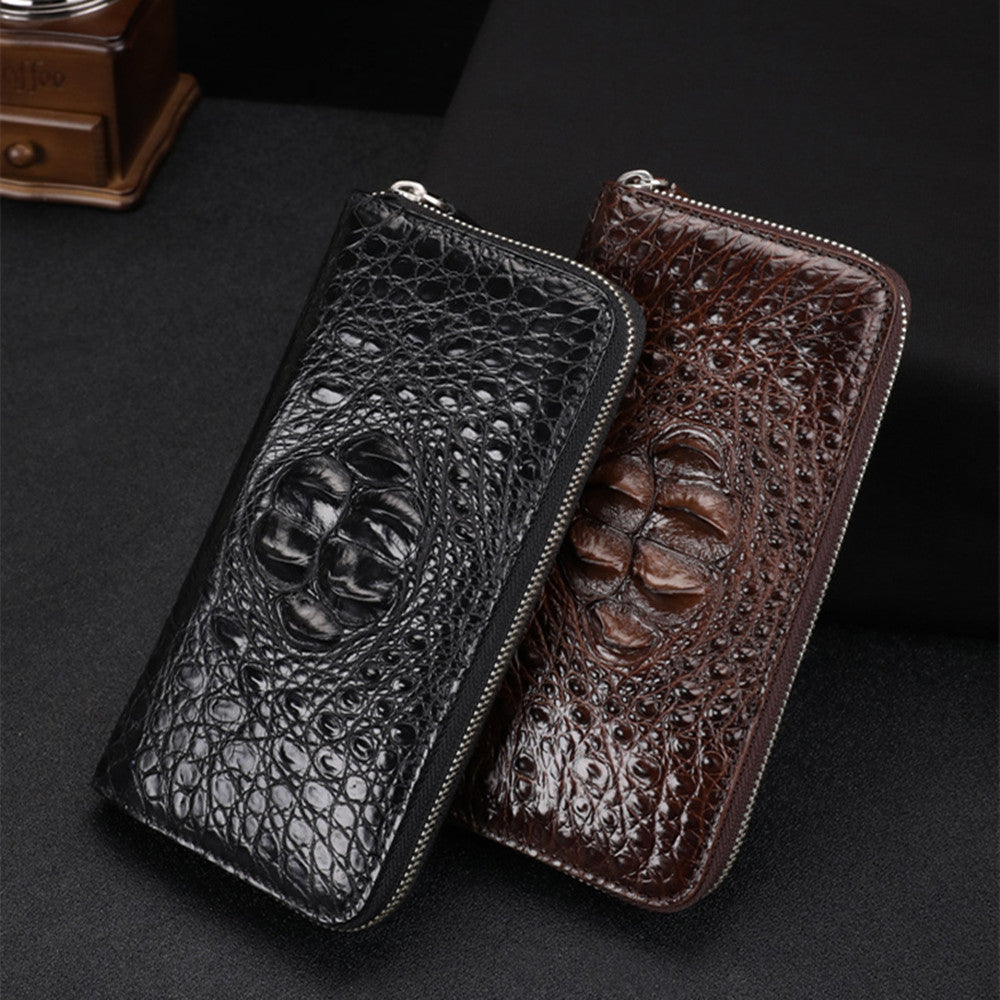 Wallet Men's Leather Hand Hold Small Long - Nyaabs