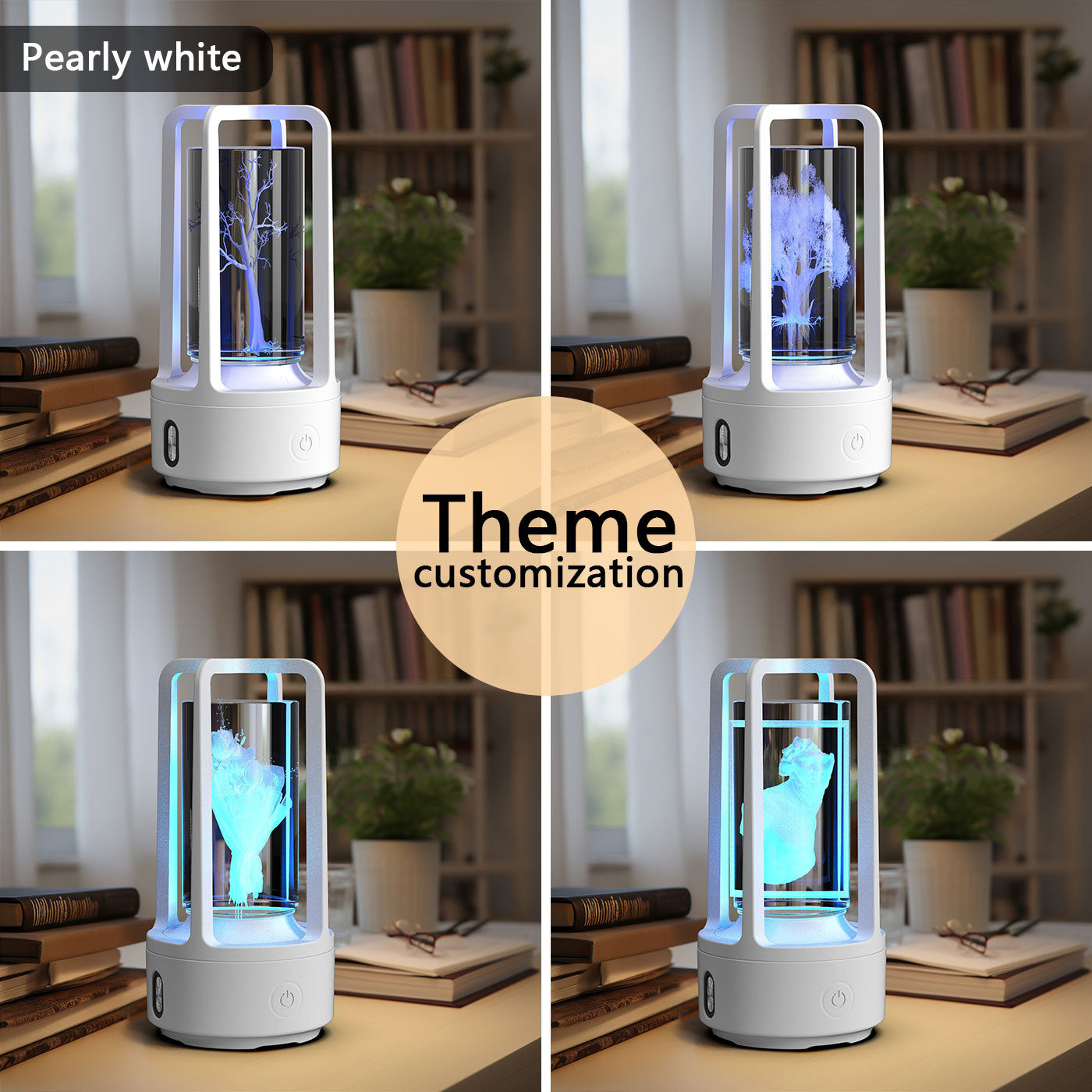 Creative 2 In 1 Audio Acrylic Crystal Lamp And Bluetooth Speaker Valentine's Day Gift Touch Night Lamp - Nyaabs