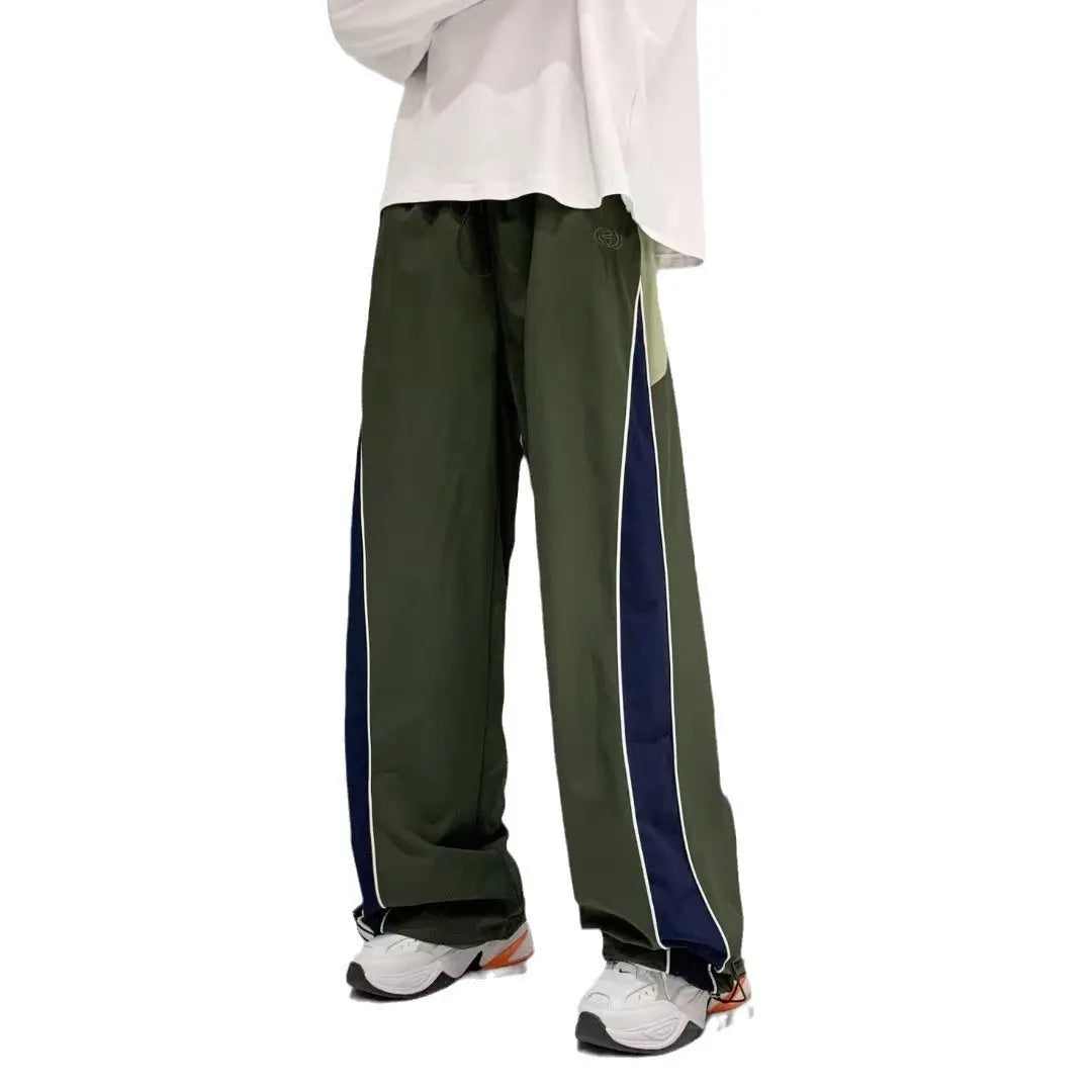 American side striped school uniform pants for men's spring and autumn - Nyaabs