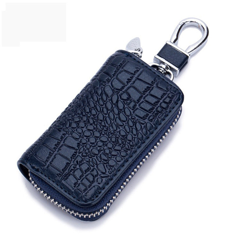 Leather Zipper Car Key Case - Nyaabs