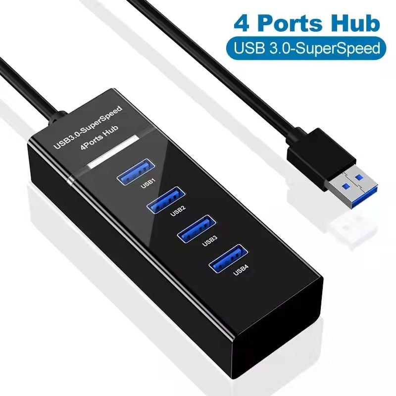 4 In 1 2.0 3.0 USB HUB Splitter High Speed Multi Splitter USB Adapter Expander Cable For Desktop PC Laptop Adapter USB HUB nyaabs.com