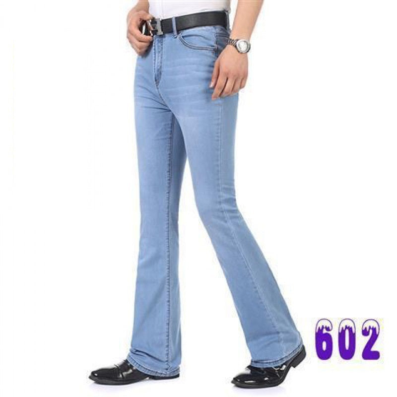 Men's Flared Pants Elastic Denim - Nyaabs