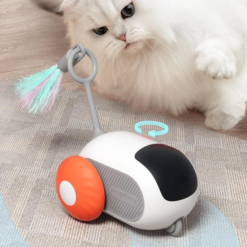 Remote Control Interactive Cat Car Toy USB Charging Chasing Automatic Self-moving Remote Smart Control Car Interactive Cat Toy Pet Products - Nyaabs