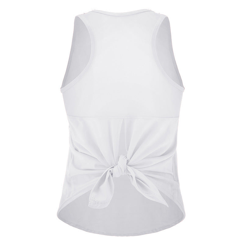 Sports vest split mesh breathable yoga wear - Nyaabs