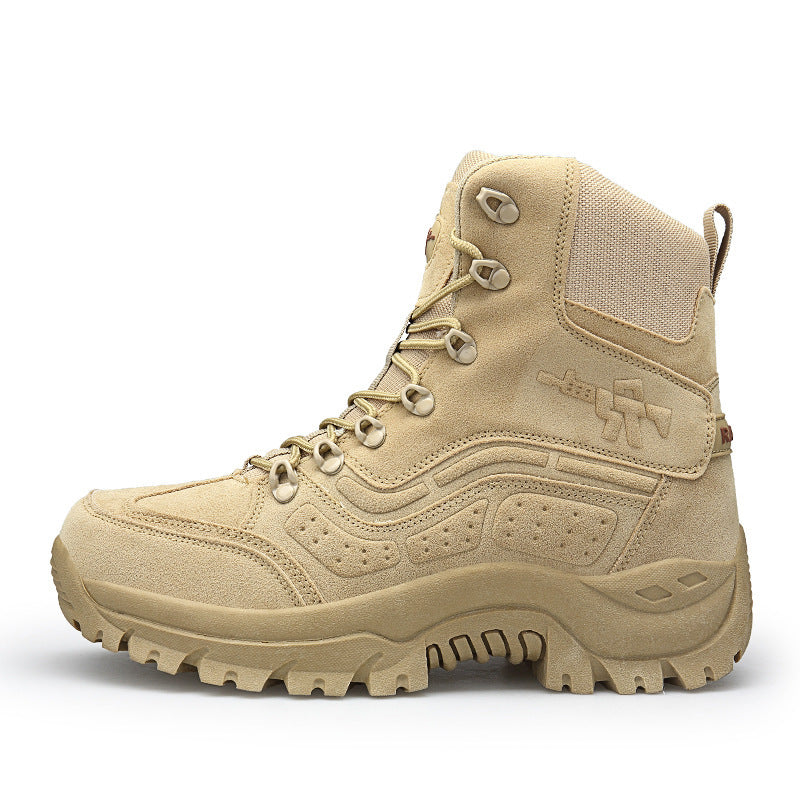 Large size high top outdoor military boots - Nyaabs