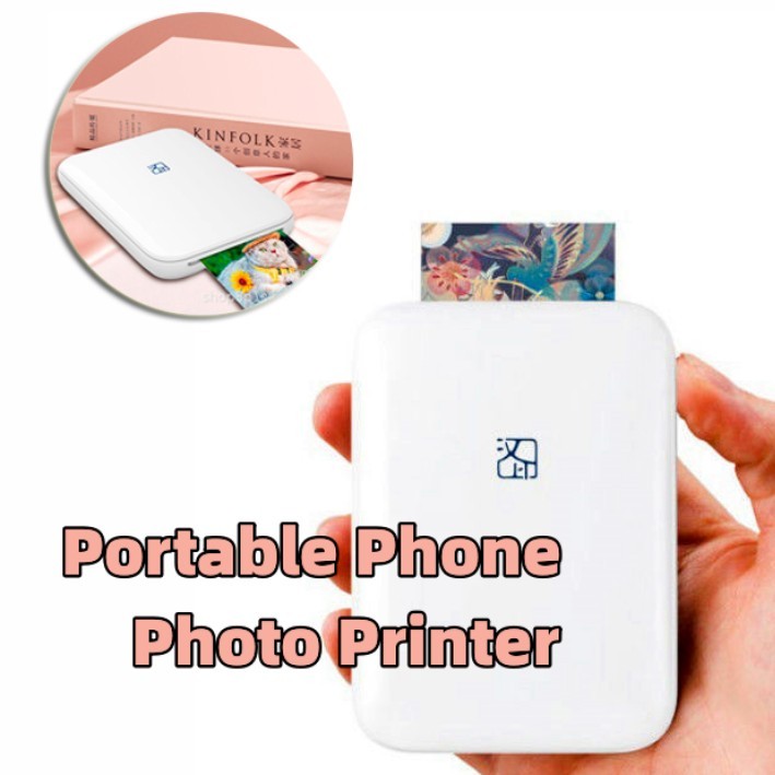 Color Photo Printer Portable Full Color Wireless Photo Printer USB Bluetooth Thermal Sublimation Printer - Nyaabs