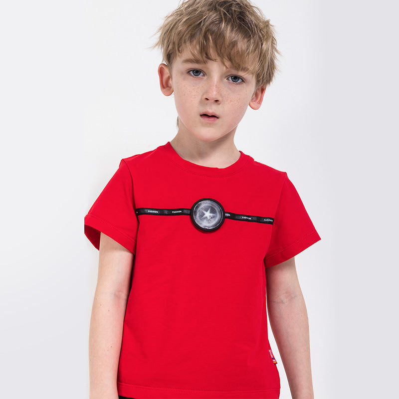 European and American children short sleeve t-shirt - Nyaabs