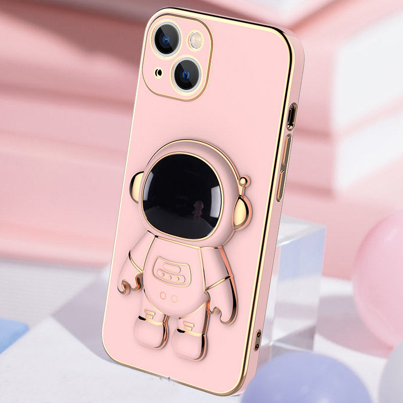 3D Astronaut Phone Case Anti-Drop Electroplating Bracket - Nyaabs