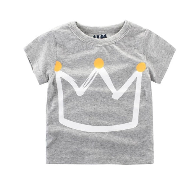 Children's Wear Summer New Korean Children's Boys Cotton T-shirt Men's Treasure In Children's Short Sleeves - Nyaabs