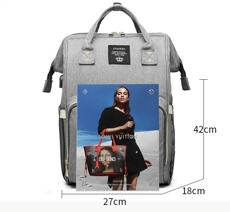 LEQUEEN Multifunctional Large Capacity Mummy Bag - Nyaabs