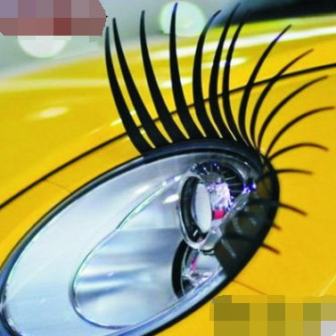 Headlight Eyelash Sticker Car Eyelashes Car False Eyelashes Car Sticker Electric Eye Sticker (2 Pack) - Nyaabs