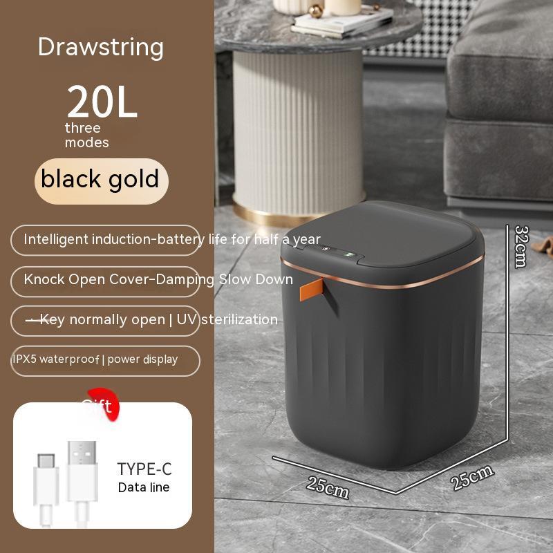 Smart Trash Can With Lid For Bedroom And Living Room Kitchen Storage Box Trash Can Induction Small Car Box Automatic Smart Dustbin Smart Trash Bin nyaabs.com