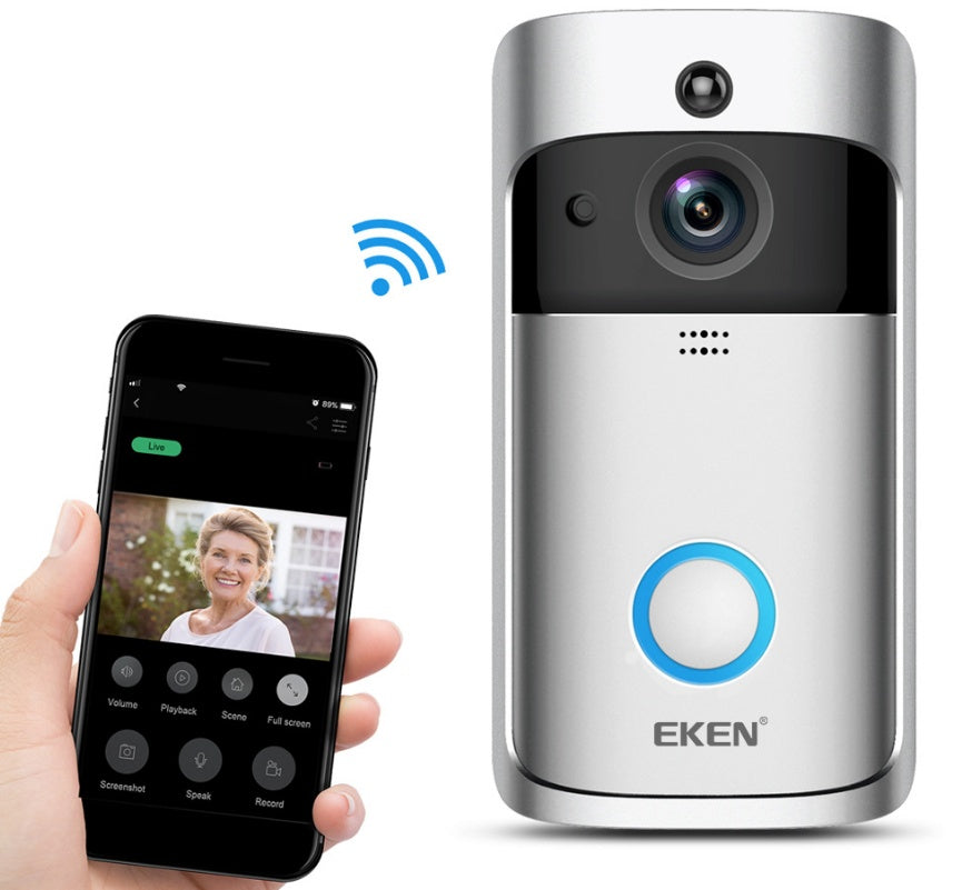 Video Doorbell Smart Wireless WiFi Security Door Bell - Nyaabs